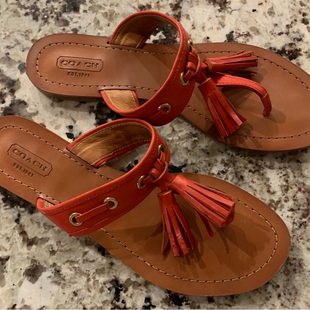 Red Coach Sheena Sandals - image 2